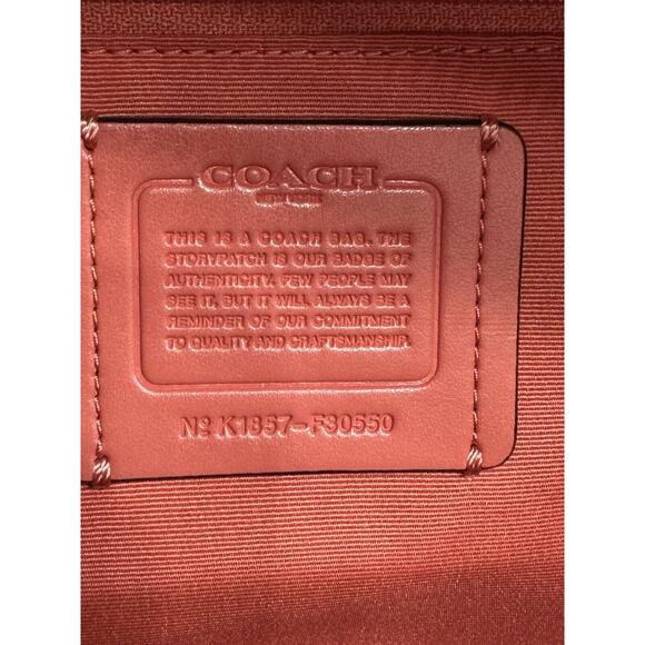 Coach F30550 Medium Charlie Backpack In Pink Coral NWT $350 - Picture 4 of 6